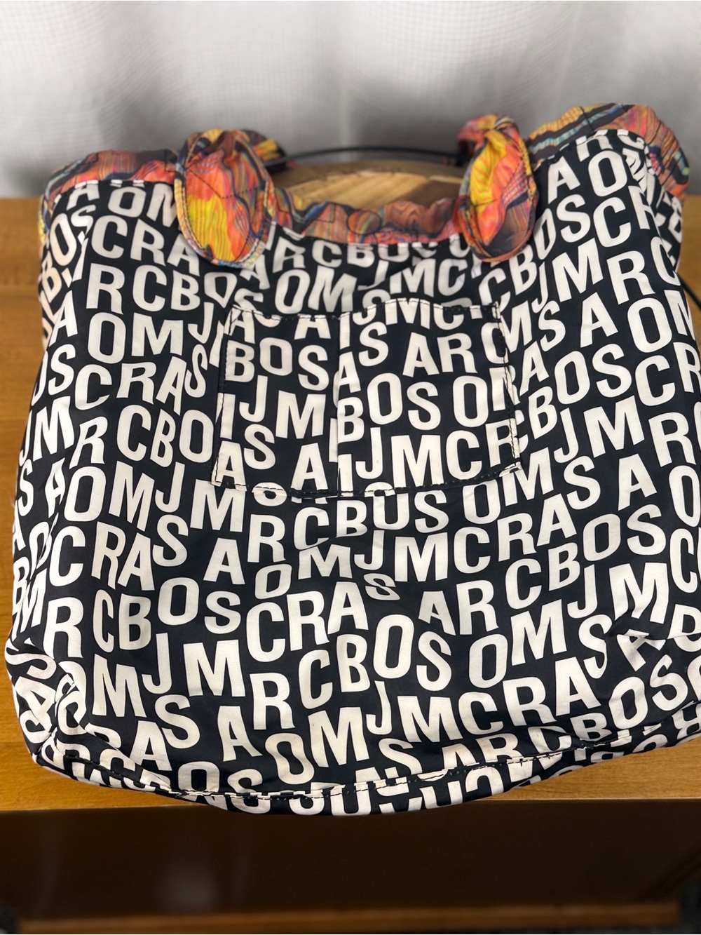 Marc Jacobs Quilted Nylon Tote Large Multicolored EUC - Picture 8 of 8